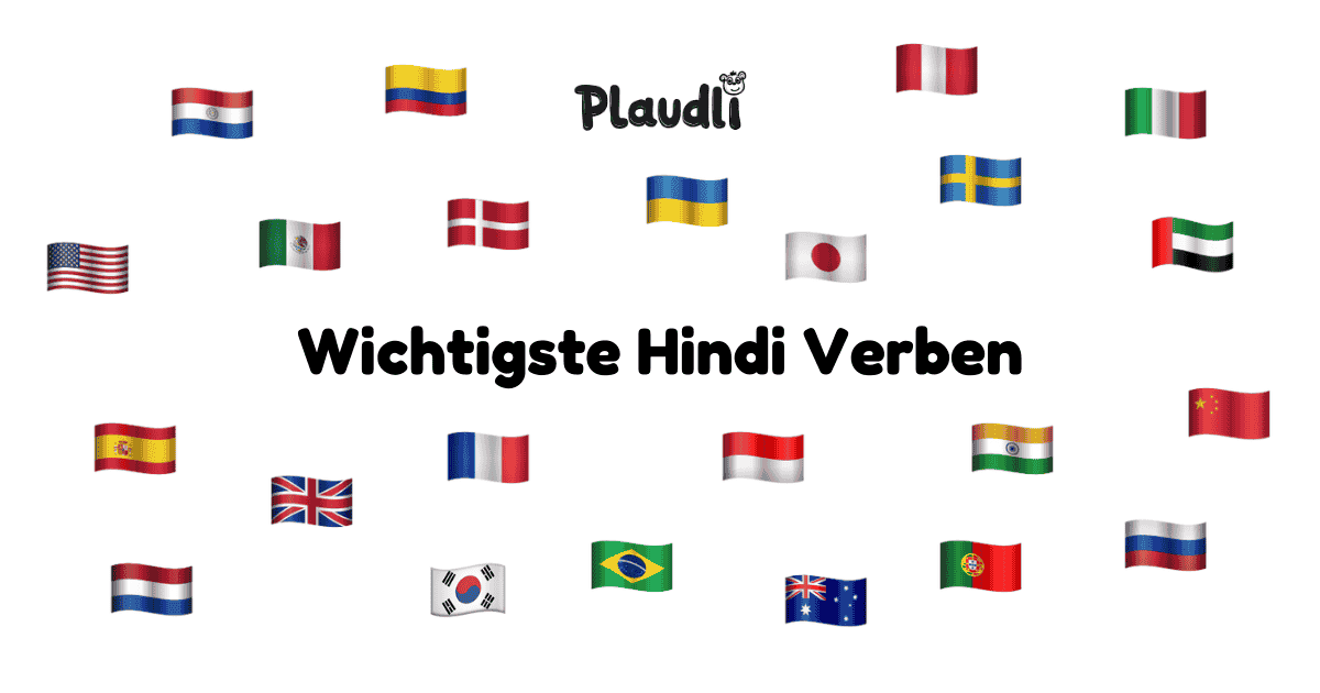 Die 250 wichtigsten Hindi Verben (Liste)